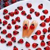 50Pz Ciondoli per Unghie Coccinella Carina Cartoon 3D, Strass Piatto per Unghie per Decorazioni Nail Art Manicure Fai da Te