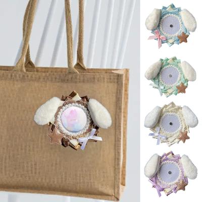 1 ks Krajkový vějíř na fotokarty Obal na fotografie Ozdoba Plyšové štěněčí uši Držák na JK karty Roztomilé K dispozici více možností