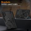 New 360 ° Rotating Metal Car Bracket Ring Reverse Magsafe Magnetic Armor Phone Case For Samsung Galaxy S25 S24 Ultra S23 FE