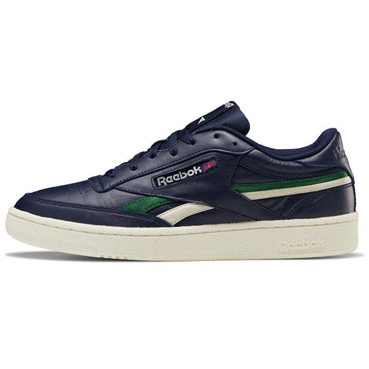 

Кроссовки Reebok Club C Revenge Vector Navy Unisex, синие, Utility-зеленые, алебастровые FV2132