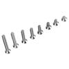 200Pcs M4 Stainless Steel Cross Self Tapping Screws Combination Set Flat Head