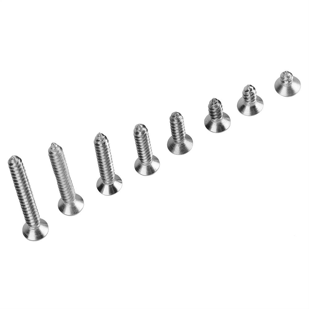 200Pcs M4 Stainless Steel Cross Self Tapping Screws Combination Set Flat Head