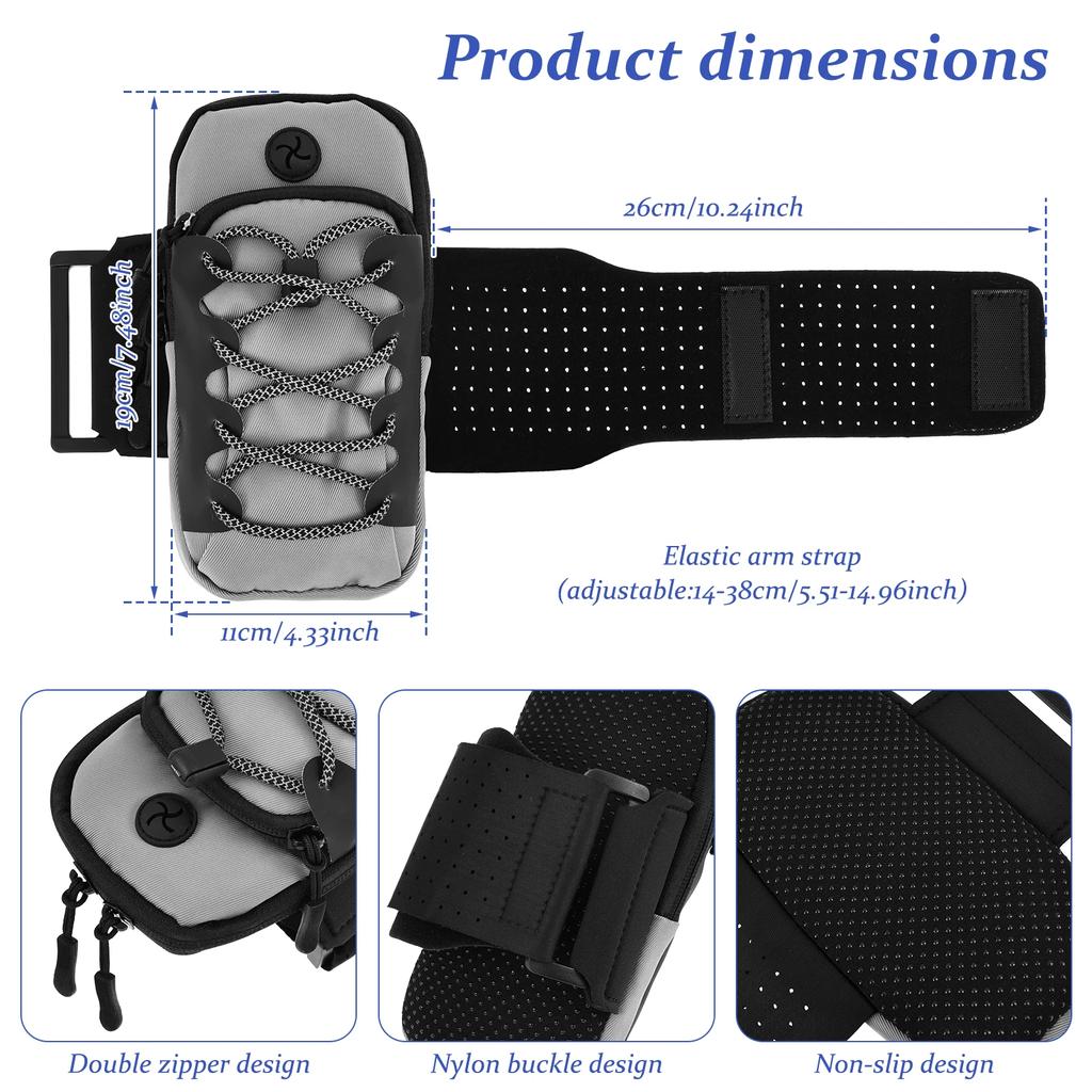Motorcycle Handlebar Storage Bag Nylon Waterproof Battery Frame Bag with Earphone Hole Portable Phone Bag E-bike Accessories