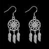Copper Charms Dream Catcher Feathers Earrings for Woman Fashion Party Wedding Accessories Jewelry Holiday Gifts