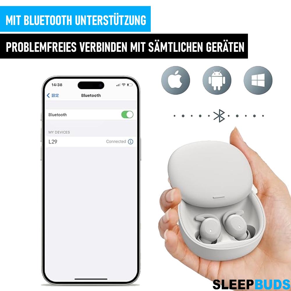 SLEEPBUDS Bluetooth Schlafkopfhörer Sleep Earbuds Geräuschblockierung