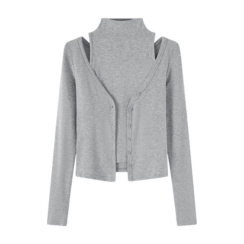 European-Style Women's 2-Piece Sleeveless Vest and Cardigan Set for Autumn/Winter 2025