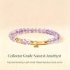 Natural Brazilian Citrine Slice Bead Bamboo Joint Pendant Bracelet Minimalist Commuter Style Bracelet for Women