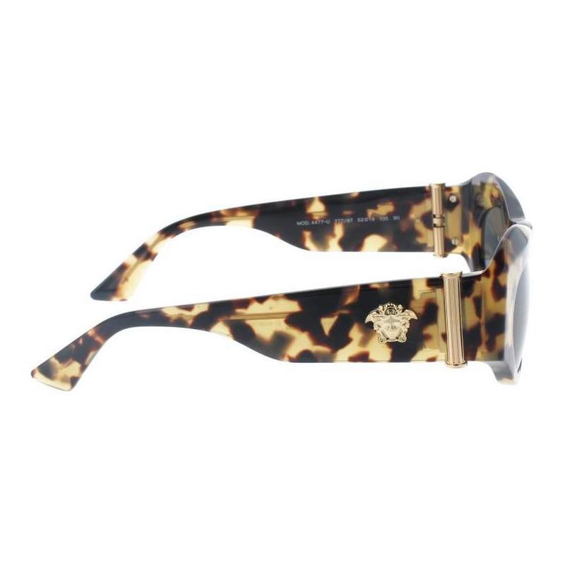 Versace Logo Design Acetate Cat Eye Sunglasses Women's Tortoise 18414754 VE4477U 777/87 52 19-Tortoiseshell 52