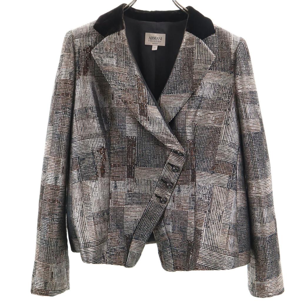ARMANI COLLEZIONI made in Italy tailored jacket 46 Beige Women Used