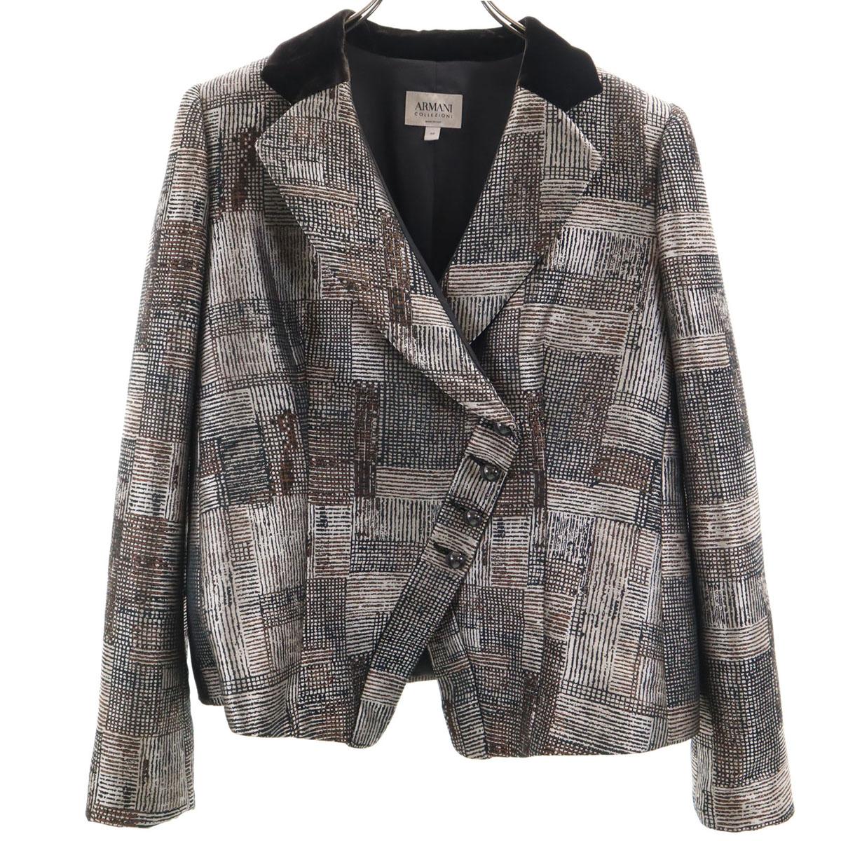 

ARMANI COLLEZIONI made in Italy tailored jacket 46 Beige Women Used