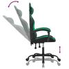 Gaming Chair Black and Green Artificial Leather
