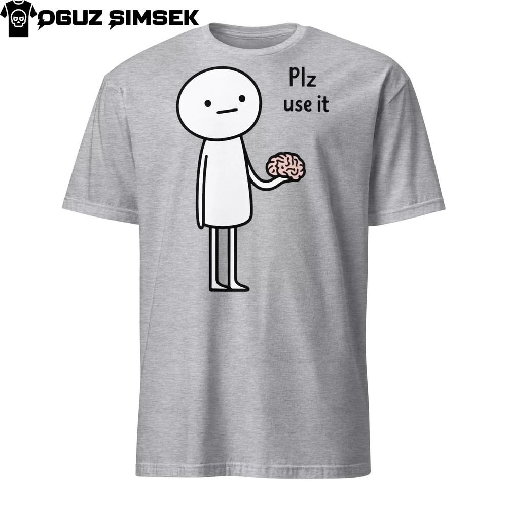 

Use Your Brain! Tee: Stick figure Print for Intellectually Chic Folks 4XL