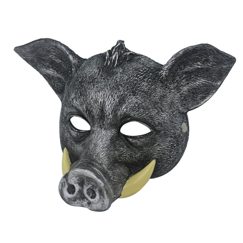 Masque Sanglier Animal Halloween Masque Cosplay Sanglier Sauvage Halloween Masque Intégral pour Halloween Mascarade Carnavals