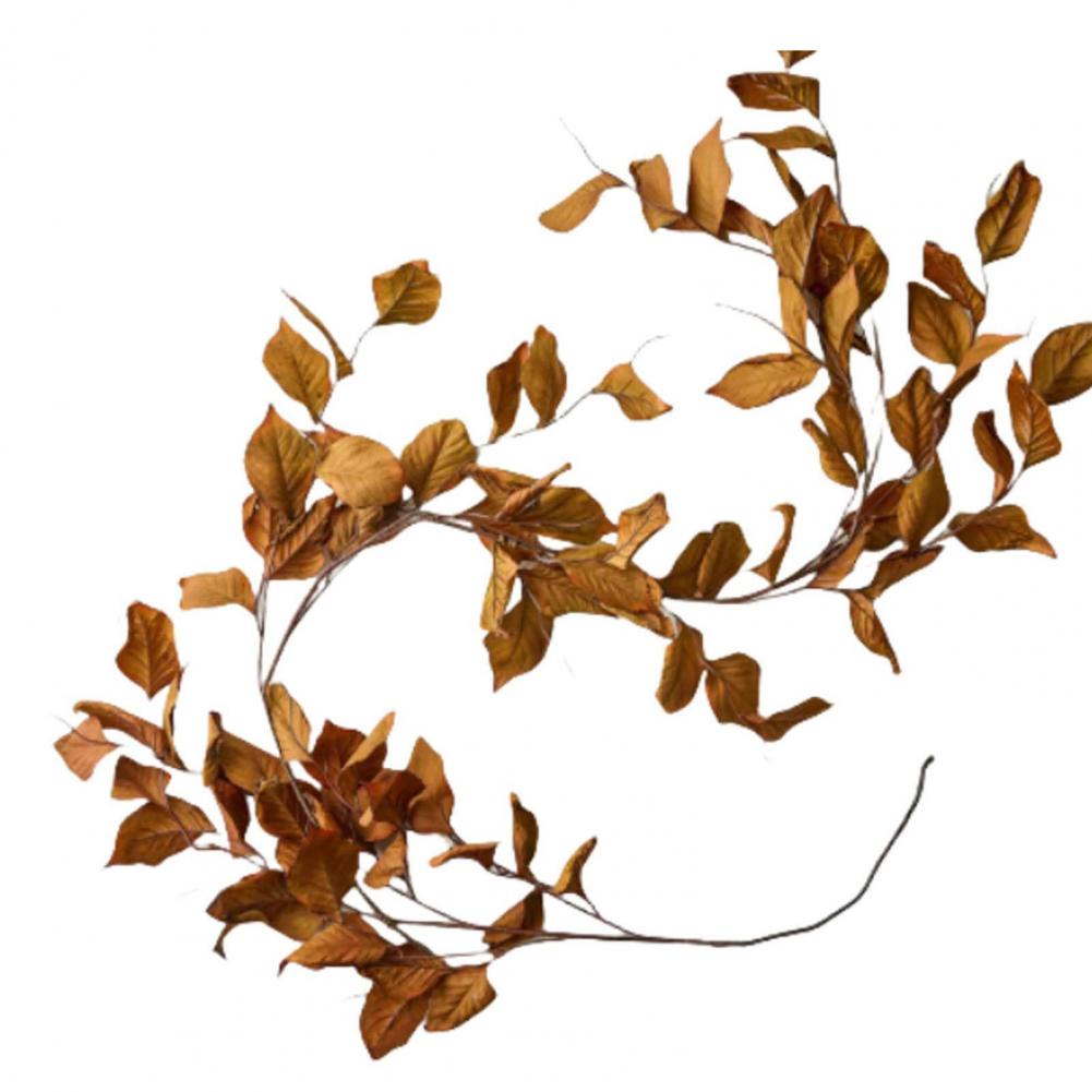 

Autumn Fake Garland Thanksgiving Artificial Leaf Set of 2 600cm Artificial Magnolia Leaf Garlands for Fall Thanksgiving Day