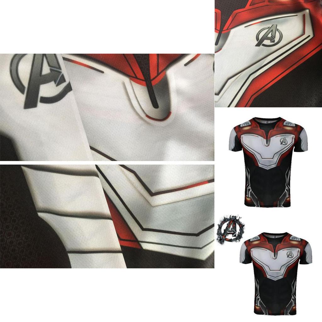 The Avengers 4 Endgame Superhero 3d Short Sleeve T-shirt With Vibrant Design