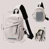 Enkel skulderryggsekk for menn og kvinner crossbody bag liten brystveske sykling sport fjellklatring gutter