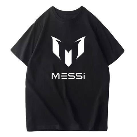 Football Messi Barcelona Messi Tshirt Short Sleeve Fans Pure Cotton Loose Sports Half Sleeve Unisexs and Womens Tshirt Sleeve