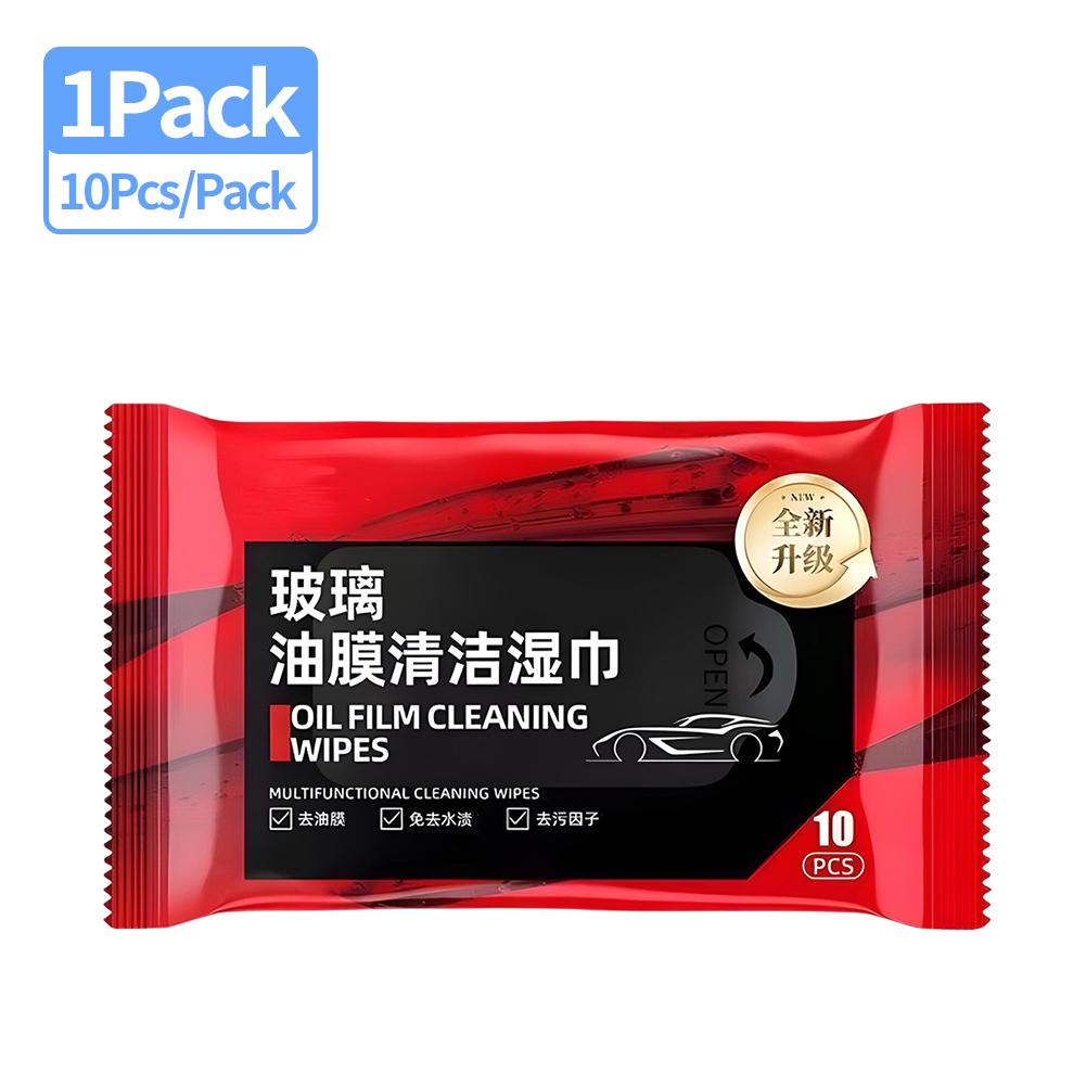 1-10Packs Car Glass Oil Film Removal Wipes Auto Windshield Cleaning Wipes Car Rearview Mirror Cleaner Wipes For Auto Cleaning