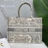 [Gebraucht] Book Tote Rui Yi Print Tiger Muster Bestickte Canvas Tragetasche - Sehr Gut #BC0OQY
