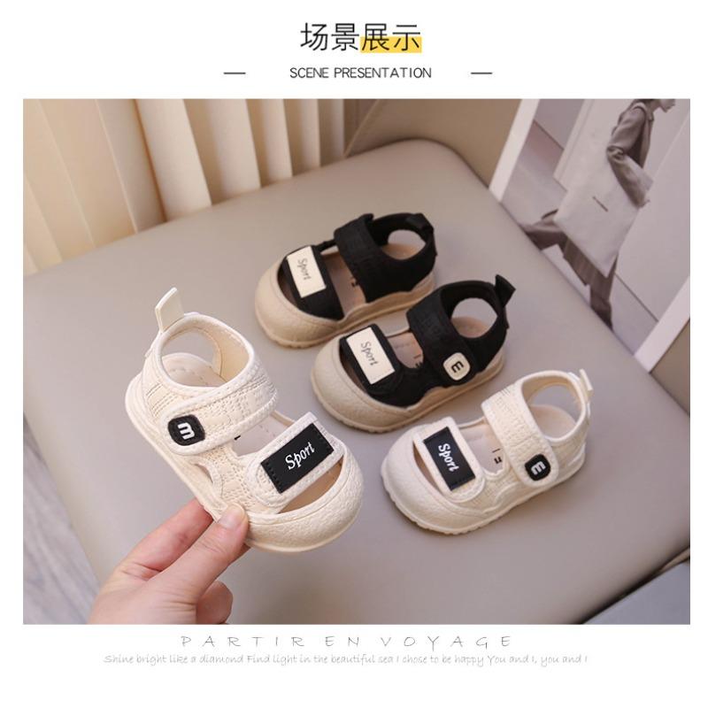 Baby boy bag head sandals summer new baby shoes soft sole non-slip toddler shoes 0-1-3 year old toddler shoes women 4