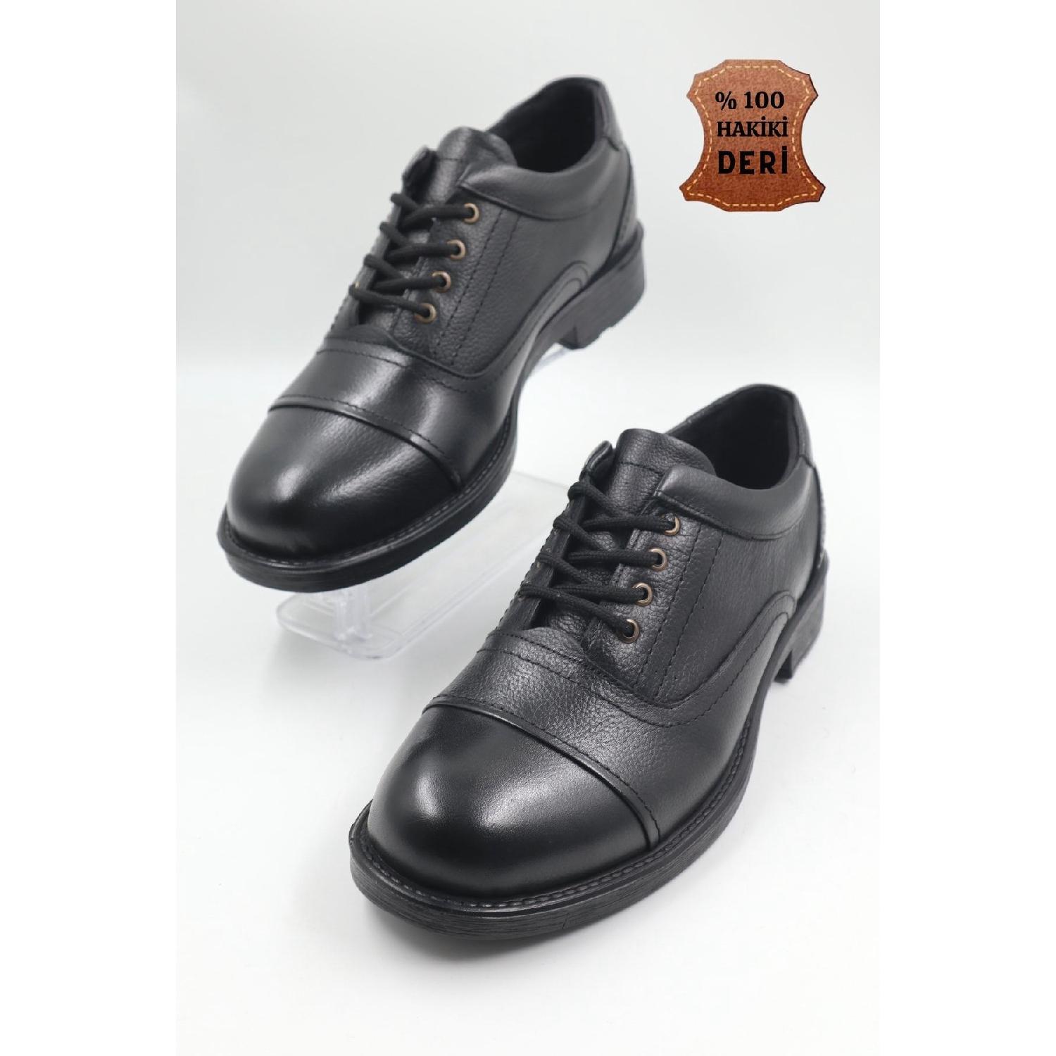 

Чоловіче зимове повсякденне взуття з натуральної шкіри чорного кольору 40 чорний