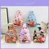 Cartoon Capybara Kids Chest Bag With Polyester Inner Lining For Daily Use