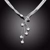 95 Sterling Silver Necklace Necklace Long Necklace Five-star Maxi Necklace