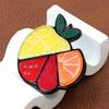 Handmade splicing acrylic sheet orange watermelon fruit brooch