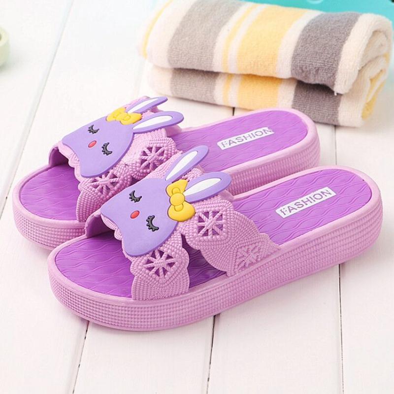 Unisex Slippers Women's Cute Slippers Summer New Cartoon Upper Home Bathroom Outdoor Slippers Non-slip Soft Bottom Thick Bottom Shoes