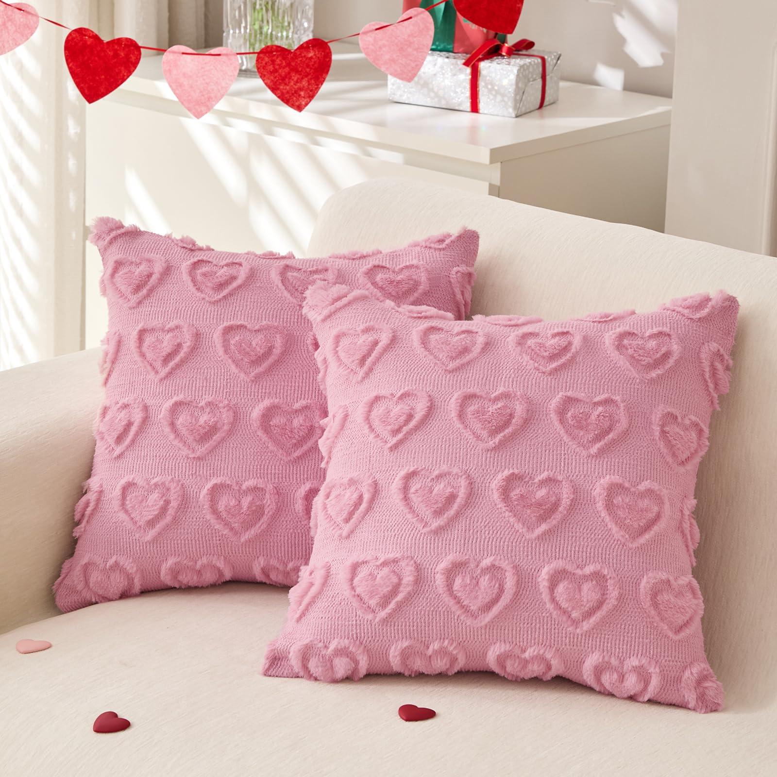 

Valentine s Day Love Quilted Plush Pillowcase One Size світло-рожевий колір