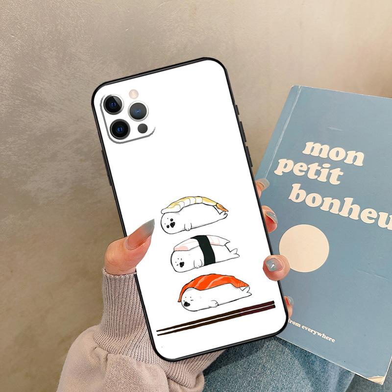 Baby Seals Case For iPhone 17 Air 16 15 14 13 11 12 Pro Max 13 mini XR 15 16 Plus 16e Back Cover Shell