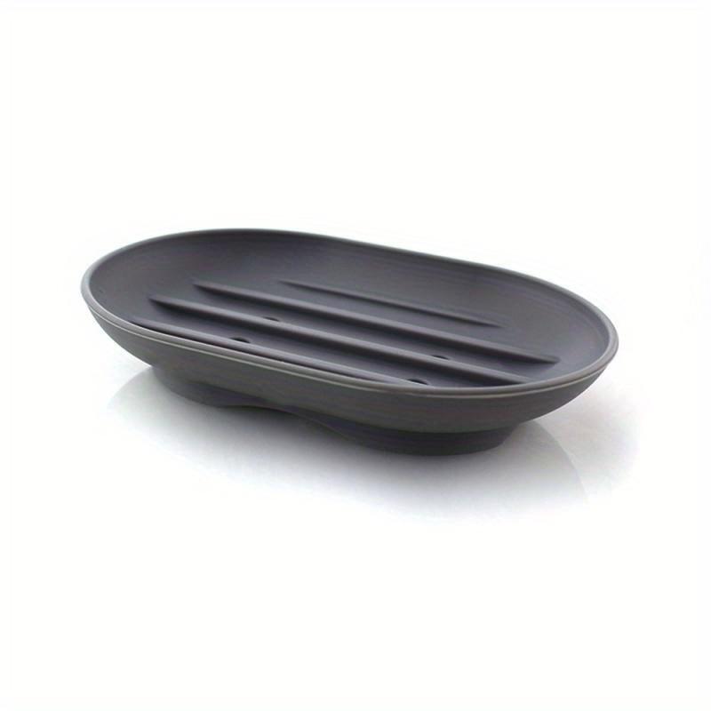 

Портативная мыльница, силиконовая гибкая мыльница для ванной комнаты, дорожный держатель, новая модная мыльница для ванной комнаты в конфетном цвете 1pc серый