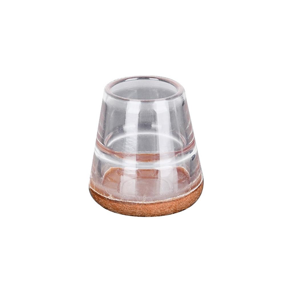 Chair Leg Floor Protectors for Hardwood Floors, Silicone Chair Caps Covers Furniture Pads Sliders W/ Wrapped Bottom