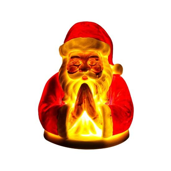 Christmas Night Light Small Resin LED Santa/Jesus/Snowman Lamp Christmas Nursery Nightlight for Kids Bedroom Tabletop Decor