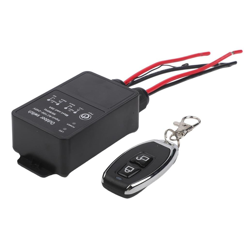 Remote Control Wireless Switch 30A AC110240V Waterproof for Outdoor and Indoor Lighting and Electrical Devices