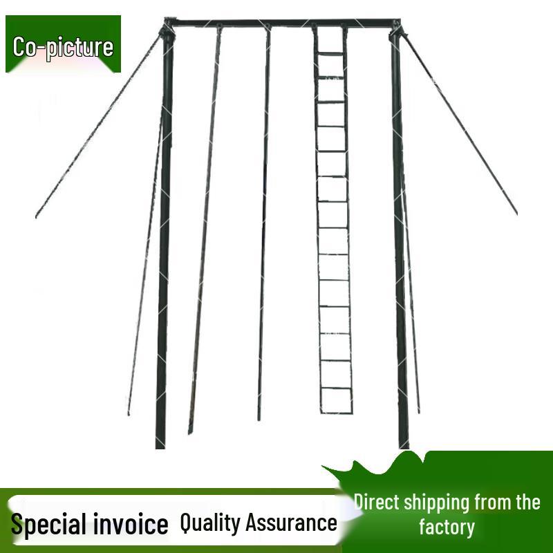 Xietu 3-in-1 Climbing Frame with Rope and Pole