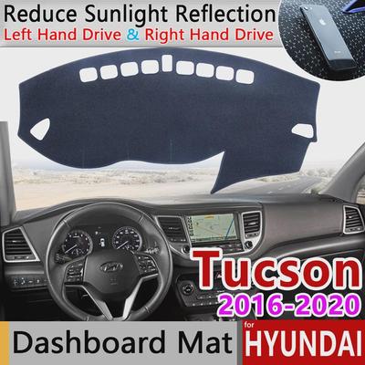 Για Hyundai Tucson 2016 2017 2018 2019 TL Αντιολισθητικό ματ Κάλυμμα ταμπλό Ταμπλό Αντηλιακό Χαλί Dashmat Χαλί Αντι-UV αξεσουάρ αυτοκινήτου