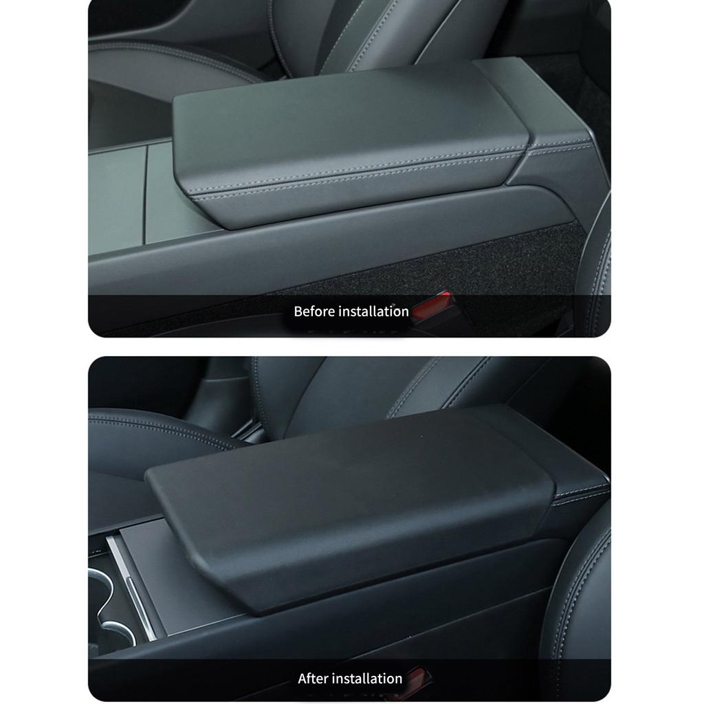 Interior Console Armrest Cover Elegant Protections Stylish Console Armrest Cover Simple Installation for Vehicles