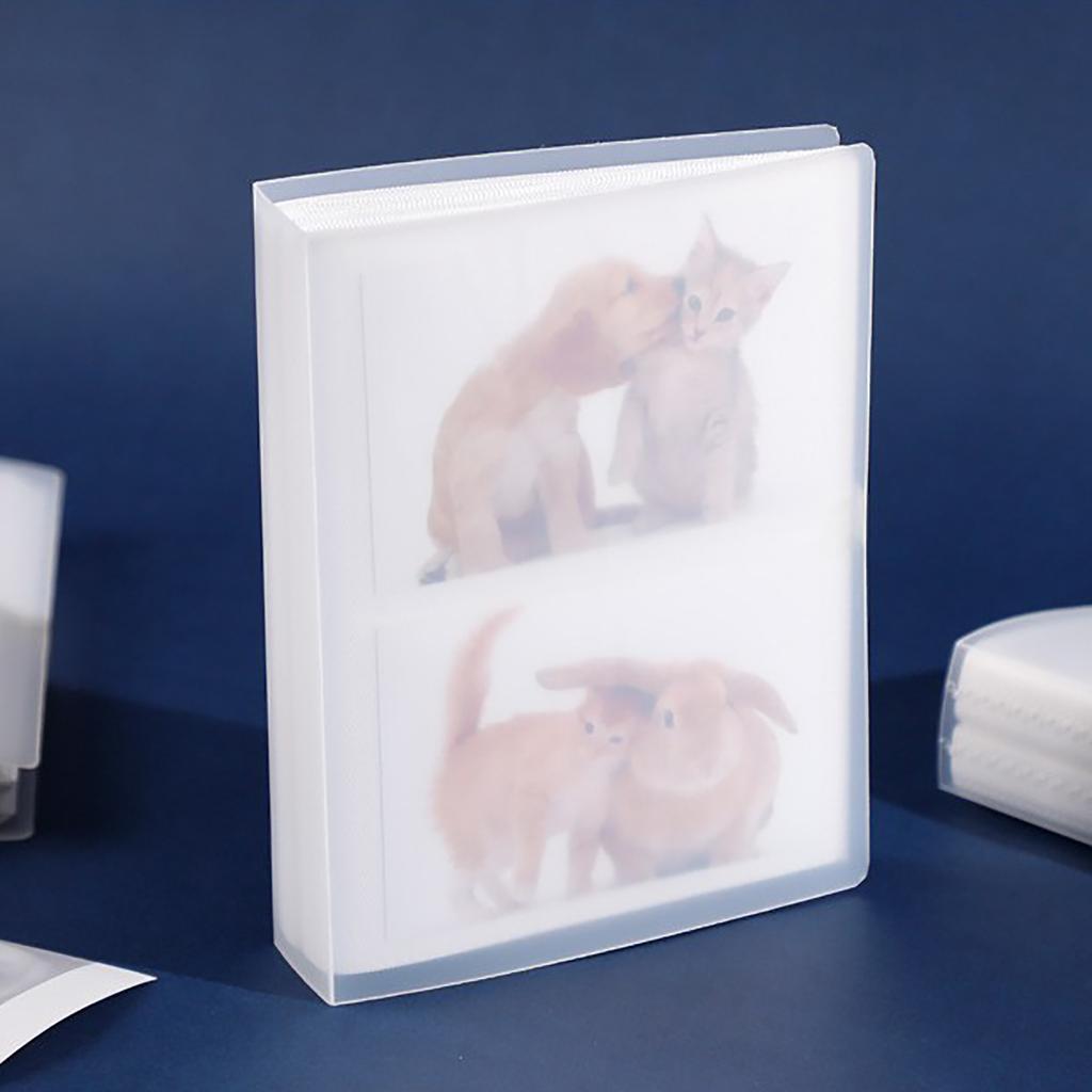 80/84/120 Pocket 3R Card Photo Album with Matte Cover for Small Photos Polaroids Mini K-Pop Card Collecting Organizer Storage