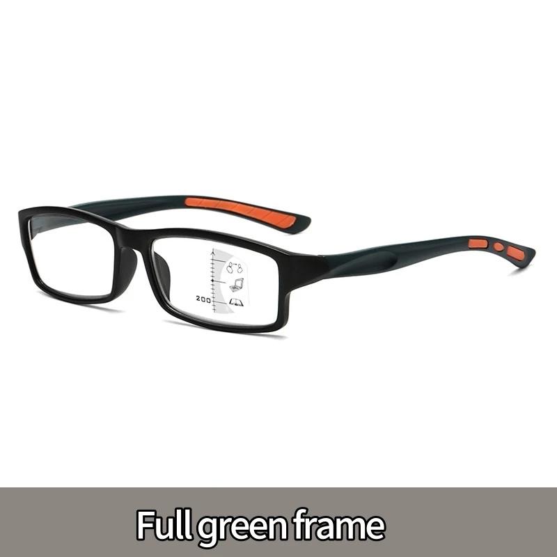 Mens Multifocal Progressive Reading Glasses Anti Blue Light Near Far HD Lens Eyewear Retro Style Diopters +1.0 To +4.0