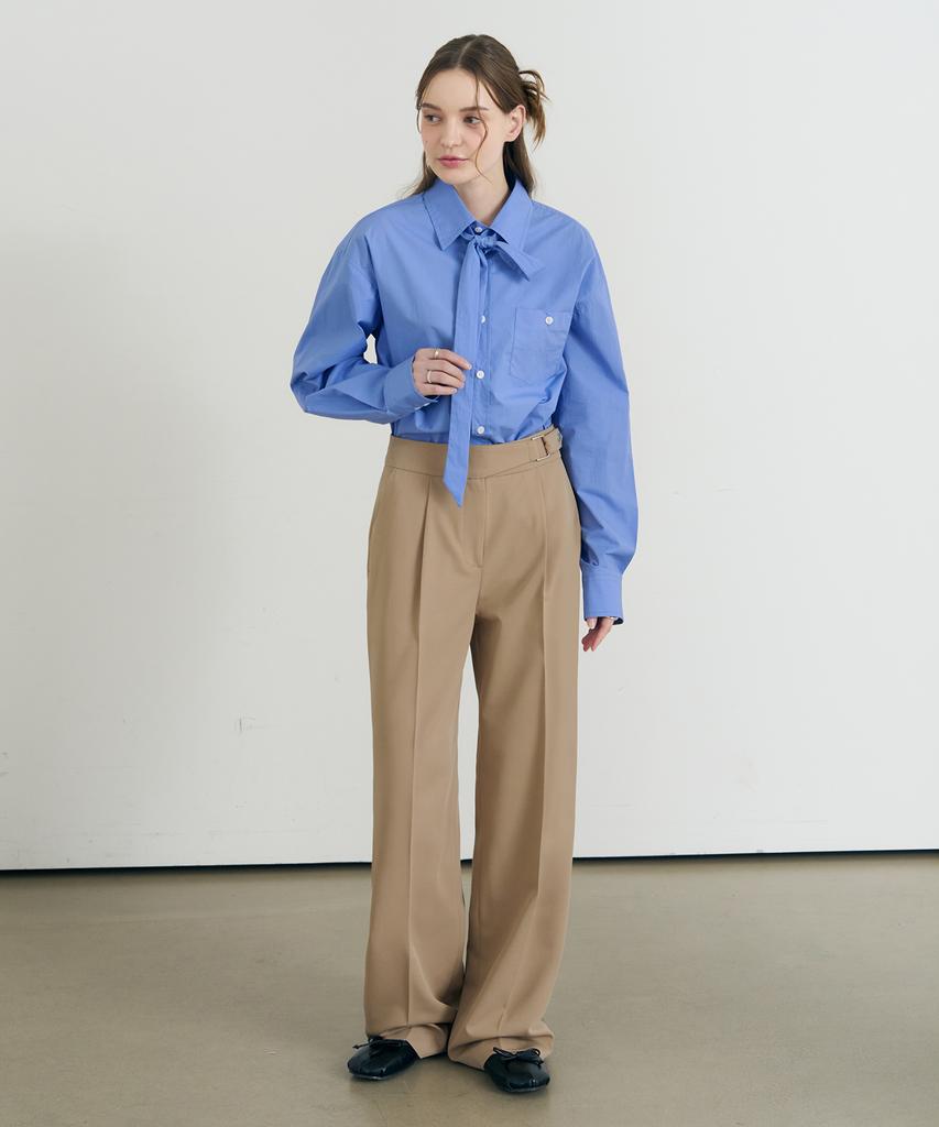 Deuloupisumeon Silket Cotton Tie Shirt [White]