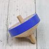 Castle Enterprise Traditional Wooden Toy Color Throwing Top Blue (with String),