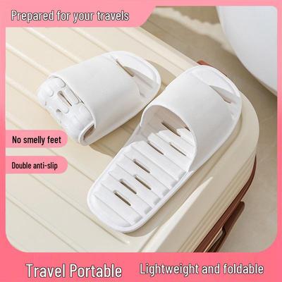 Chinelas de Viagem Dobráveis de Secagem Rápida para Mulher - Acessório Impermeável para Interior/Hotel
