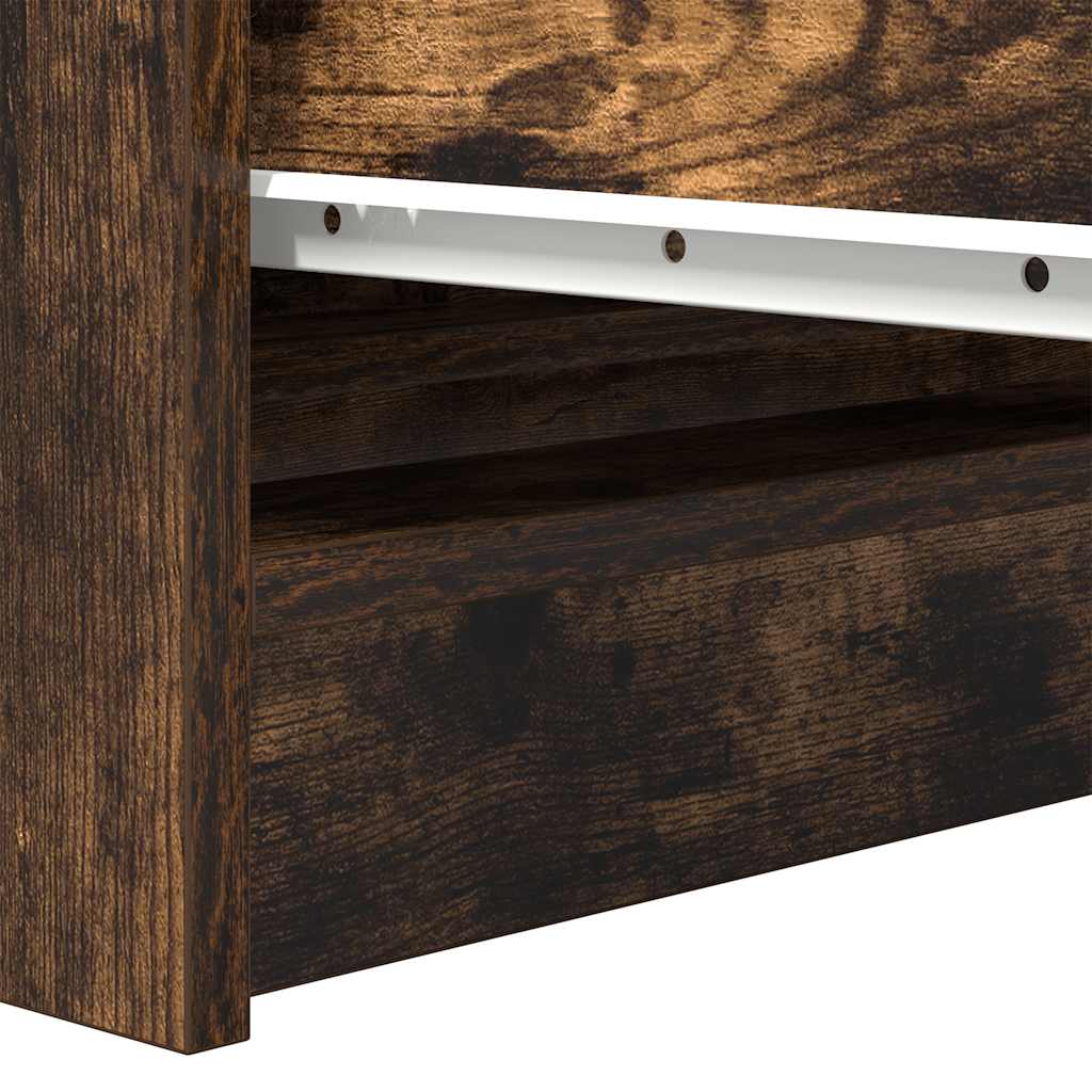 Sideboard Smoked Oak 100 x 35 x 99 cm Engineered Wood