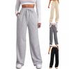 Pantaloni sportivi casual da donna a gamba larga con coulisse elastica - Vestibilità ampia, In stock