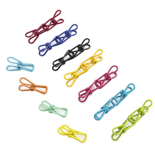 Set of 36 Colorful Clothespins, Non-Slip, Strong, Storage, Laundry, Clothes Drying, Bag Clips, Random Colors, Multi-Purpose, Stylish, Decorative