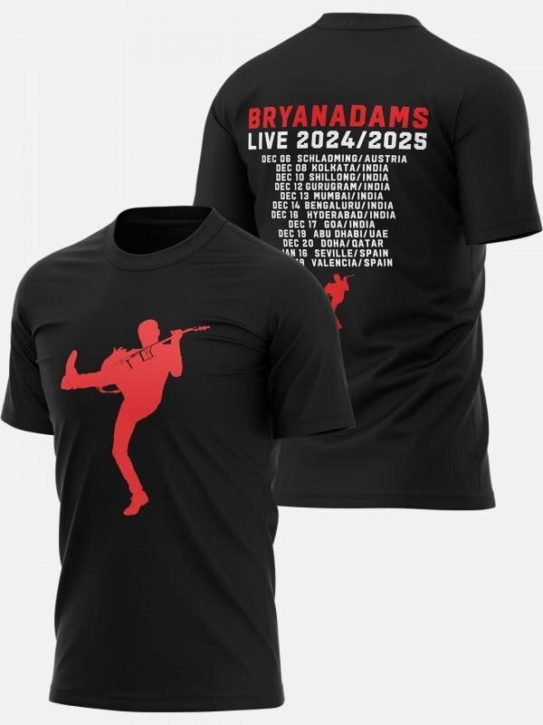 Classic Live India Tour Dates Bryan Adams Official T-shirt XXL