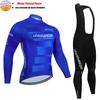2027 Tour De Italia Giro Invernale Termico Pile Manica Lunga Maglia Ciclismo Set Salopette Ciclismo Abbigliamento Bicicletta MTB Bici