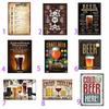 Exquisite Cafe Bar Pub Beer Vintage Frameless Paintings For Chic Home Decor