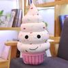 Cute Cartoon Plush Hamburger Ice Cream French Fries Toy Stuffed Food Popcorn Cake Pizza Pillow Cushion Kids Toys Birthday Gift